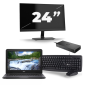 Dell Latitude 3310 — Intel Core i3-8. generacji — 13 cali — 8 GB RAM — 256 GB SSD — Windows 11 + 1 x 24-calowy monitor
