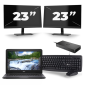 Dell Latitude 3310 — Intel Core i3-8. generacji — 13 cali — 8 GB pamięci RAM — dysk SSD 256 GB — Windows 11 + 2 monitory 23 cale