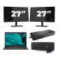 Dell Latitude 3420 - Intel Core i3 11. generacji - 14 cali - 16GB RAM - 256GB SSD - Windows 11 Home + 2x Monitor 27 cali