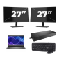 Dell Latitude 3440 - Intel Core i3 13. generacji - 14 cali - 16GB RAM - 256GB SSD - Windows 11 Home + 2x Monitor 27 cali