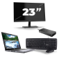 Dell Latitude 5410 — Intel Core i5-10. generacji — 14 cali — 8 GB RAM — 256 GB SSD — Windows 11 + 1 x 23-calowy monitor