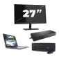Dell Latitude 5410 - Intel Core i5-10e Generatie - 14 cali - 8 GB RAM - 256 GB SSD - Windows 11 Home + 1x 27-calowy monitor
