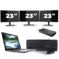 Dell Latitude 5410 — Intel Core i5-10. generacji — 14 cali — 8 GB RAM — 256 GB SSD — Windows 11 + 3 monitory 23-calowe