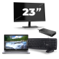 Dell Latitude 5411 — Intel Core i5-10. generacji — 14 cali — 8 GB RAM — 256 GB SSD — Windows 11 + 1 x 23-calowy monitor