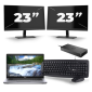 Dell Latitude 5411 — Intel Core i5-10. generacji — 14 cali — 8 GB RAM — 256 GB SSD — Windows 11 + 2 monitory 23 cale