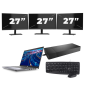 Dell Latitude 5420 - Intel Core i7 11. generacji - 14 cali - 16GB RAM - 256GB SSD - Windows 11 Home + 3x Monitor 27 cali
