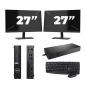 Dell OptiPlex 5080 USFF - Intel Core i3 10. generacji - 8 GB RAM - 256 GB SSD - Windows 11 + 2x monitor 27 cali