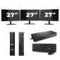 Dell OptiPlex 5080 USFF - Intel Core i7 10. generacji - 16GB RAM - 256GB SSD - Windows 11 + 3x Monitor 27 cali