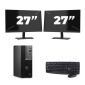 Dell OptiPlex 7000 USFF - Intel Core i7 12. generacji - 16GB RAM - 256GB SSD - Windows 11 + 2x Monitor 27 cali