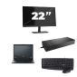 Fujitsu LIFEBOOK E5410 - Intel Core i5-10. generacji - 14 cali - 8 GB RAM - 256 GB SSD - Windows 11 Home + 1x 22-calowy monitor