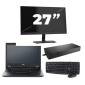 Fujitsu LIFEBOOK E5410 - Intel Core i5-10e Generatie - 14 cali - 8 GB RAM - 256 GB SSD - Windows 11 Home + 1x 27-calowy monitor