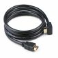 Kabel HDMI v2.0a, kątowy 90°, do, złocony, M/M, 1,8 m