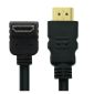 Kabel HDMI v2.0a, kątowy 90°, wyjściowy, złocony, M/M, 1,8 m