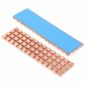 Miedziany radiator z podkładką termiczną do dysku SSD (M.2) NGFF 2280, złoty