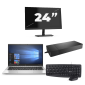 HP EliteBook 830 G7 – Intel Core i7-10. generacji – 13 cali – 8 GB RAM – 256 GB SSD – Windows 11 + 1x 24-calowy monitor