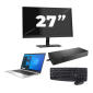 HP EliteBook 830 G8 - Intel Core i5 11. generacji - 13 cali - 16GB RAM - 512GB SSD - Windows 11 Home + 1x Monitor 27 cali