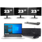 HP EliteBook 830 G8 - Intel Core i5 11. generacji - 13 cali - 16GB RAM - 256GB SSD - Windows 11 + 3x Monitor 23 cali