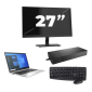 HP EliteBook 840 G8 - Intel Core i7 11. generacji - 14 cali - 16GB RAM - 256GB SSD - Windows 11 Home + 1x Monitor 27 cali
