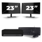 HP EliteDesk 800 G6 USFF - Intel Core i7 10. generacji - 16GB RAM - 256GB SSD - Windows 11 + 2x Monitor 23 cali