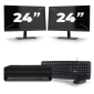 HP EliteDesk 800 G6 USFF - Intel Core i7 10. generacji - 16GB RAM - 256GB SSD - Windows 11 + 2x Monitor 24 cali