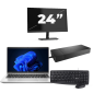 HP ProBook 440 G9 – Intel Core i3-12. generacji – 14 cali – 8 GB RAM – 256 GB SSD – Windows 11 + 1x 24-calowy monitor
