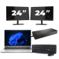 HP ProBook 440 G9 - Intel Core i3 12. generacji - 14 cali - 16GB RAM - 256GB SSD - Windows 11 + 2x Monitor 24 cali