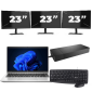 HP ProBook 440 G9 – Intel Core i3-12. generacji – 14 cali – 8 GB RAM – 256 GB SSD – Windows 11 + 3 monitory 23-calowe