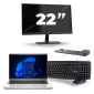HP ProBook 640 G8 - Intel Core i5 11. generacji - 14 cali - 16GB RAM - 256GB SSD - Windows 11 + 1x Monitor 22 cali