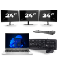 HP ProBook 640 G8 - Intel Core i5 11. generacji - 14 cali - 16GB RAM - 256GB SSD - Windows 11 + 3x Monitor 24 cali