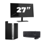 HP Prodesk 600 G5 Micro Tower - Intel Core i3 8. generacja - 8 GB RAM - 256 GB SSD - Windows 11 + 1× 27 cali monitor
