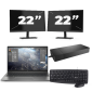 HP ZBook Firefly 14 G8 - Intel Core i7 11. generacji - 14 cali - 16GB RAM - 512GB SSD - Windows 11 Home + 2x Monitor 22 cali