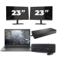 HP ZBook Firefly 14 G8 - Intel Core i7 11. generacji - 14 cali - 16GB RAM - 512GB SSD - Windows 11 Home + 2x Monitor 23 cali