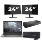 HP ZBook Firefly 14 G8 - Intel Core i7 11. generacji - 14 cali - 16GB RAM - 512GB SSD - Windows 11 Home + 2x Monitor 24 cali