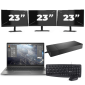 HP ZBook Firefly 14 G8 - Intel Core i7 11. generacji - 14 cali - 16GB RAM - 512GB SSD - Windows 11 Home + 3x Monitor 23 cali