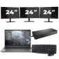 HP ZBook Firefly 14 G8 - Intel Core i7 11. generacji - 14 cali - 16GB RAM - 512GB SSD - Windows 11 Home + 3x Monitor 24 cali