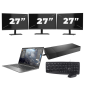 HP ZBook Firefly 14 G8 - Intel Core i7 11. generacji - 14 cali - 16GB RAM - 512GB SSD - GPU - Windows 11 Home + 3x Monitor 27 cali