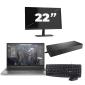 HP ZBook Firefly 15 G7 – Intel Core i7-10. generacji – 15 cali – 8 GB RAM – 256 GB SSD – Windows 11 + 1x 22-calowy monitor