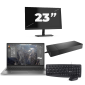 HP ZBook Firefly 15 G7 – Intel Core i7-10. generacji – 15 cali – 8 GB RAM – 256 GB SSD – Windows 11 + 1x 23-calowy monitor