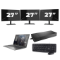 HP ZBook Firefly 15 G7 - Intel Core i7 10. generacji - 15 cali - 16GB RAM - 256GB SSD - GPU - Windows 11 Home + 3x Monitor 27 cali