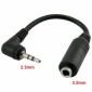 Kabel konwertujący gniazdo stereo 2,5 mm na 3,5 mm, 15 cm (M/F)