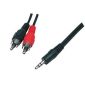 Cablexper Jack 3,5 mm na RCA cinch Stereo, 5,0 m