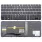 Klawiatura do notebooka HP EliteBook 725 G3 820 G3 z pointstickem i srebrną ramką