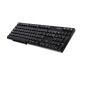 Klawiatura przewodowa USB 104 klawisze, układ AZERTY, czarna, K-602