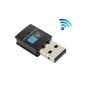 Bezprzewodowy adapter N Mini USB, 300Mbps, Realtek 8192EU