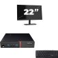 Lenovo ThinkCentre M700 USFF - Intel Core i5-6e Generatie - 8GB RAM - 256GB SSD - Windows 11 + 1x 22 inch Monitor
