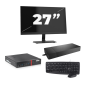 Lenovo ThinkCentre M700 USFF - Intel Core i3 6. generacja - 8GB RAM - 256GB SSD - Windows 11 + 1x 27 calowy monitor