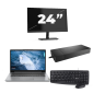 Lenovo ThinkPad T14 Gen 1 - AMD Ryzen 5 PRO 4650U - 14 cali - 8 GB RAM - dysk SSD 256 GB - Windows 11 Home + 1 monitor 24 cale