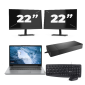 Lenovo ThinkPad T14 Gen 1 - AMD Ryzen 5 PRO 4650U - 14 cali - 8 GB RAM - dysk SSD 256 GB - Windows 11 Home + 2 monitory 22 cale