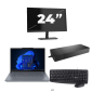 Lenovo ThinkPad X13 - AMD Ryzen 3 PRO 4450U - 13 cal - 8GB RAM - 256GB SSD - Windows 11 Home + 1x 24 cal Monitor
