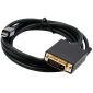 Mini DisplayPort męski na DVI męski, 1,8 m, czarny